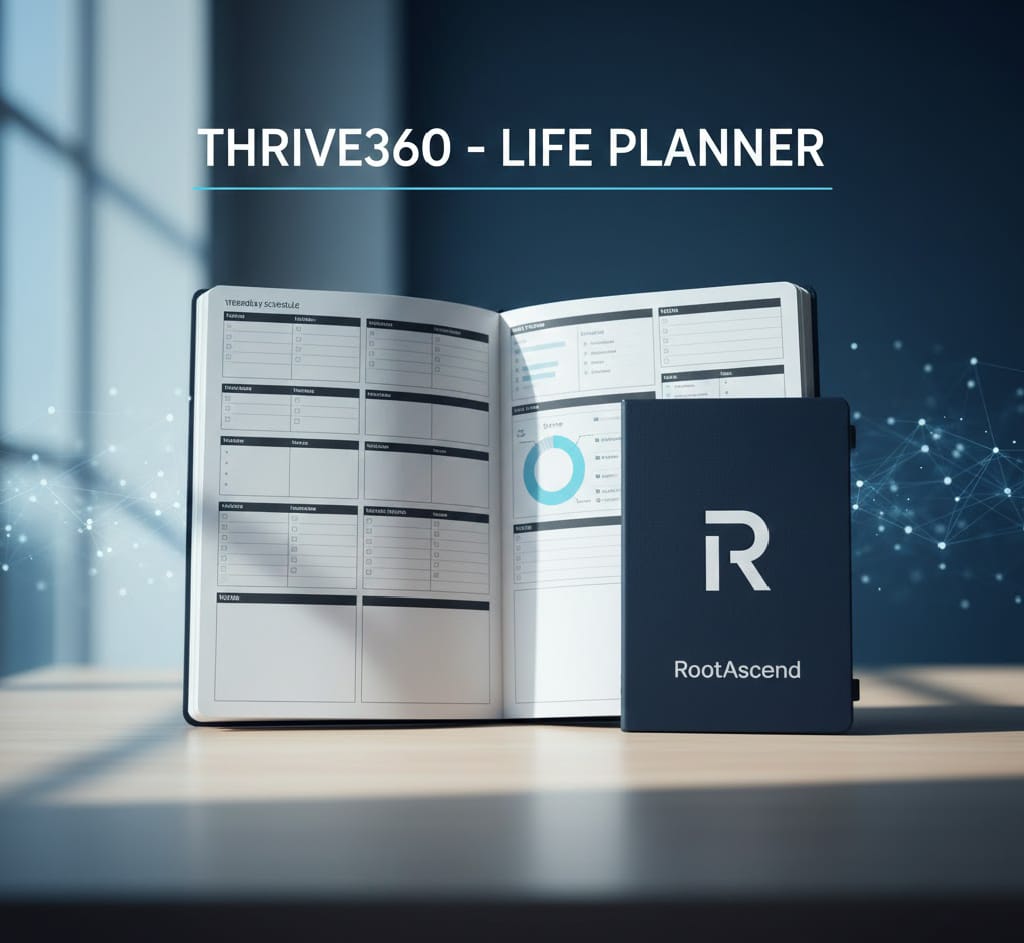 THRIVE360 - Unlock Your Potential: Personal Growth Guide & Life Planner