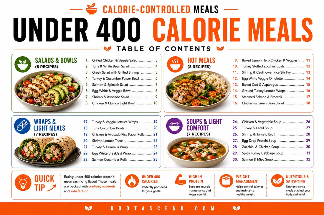 Under 400 Calorie Meals