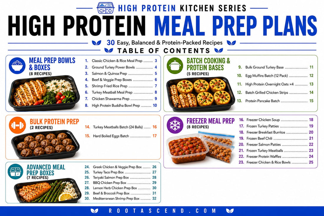 High Protein Meal Prep Plans